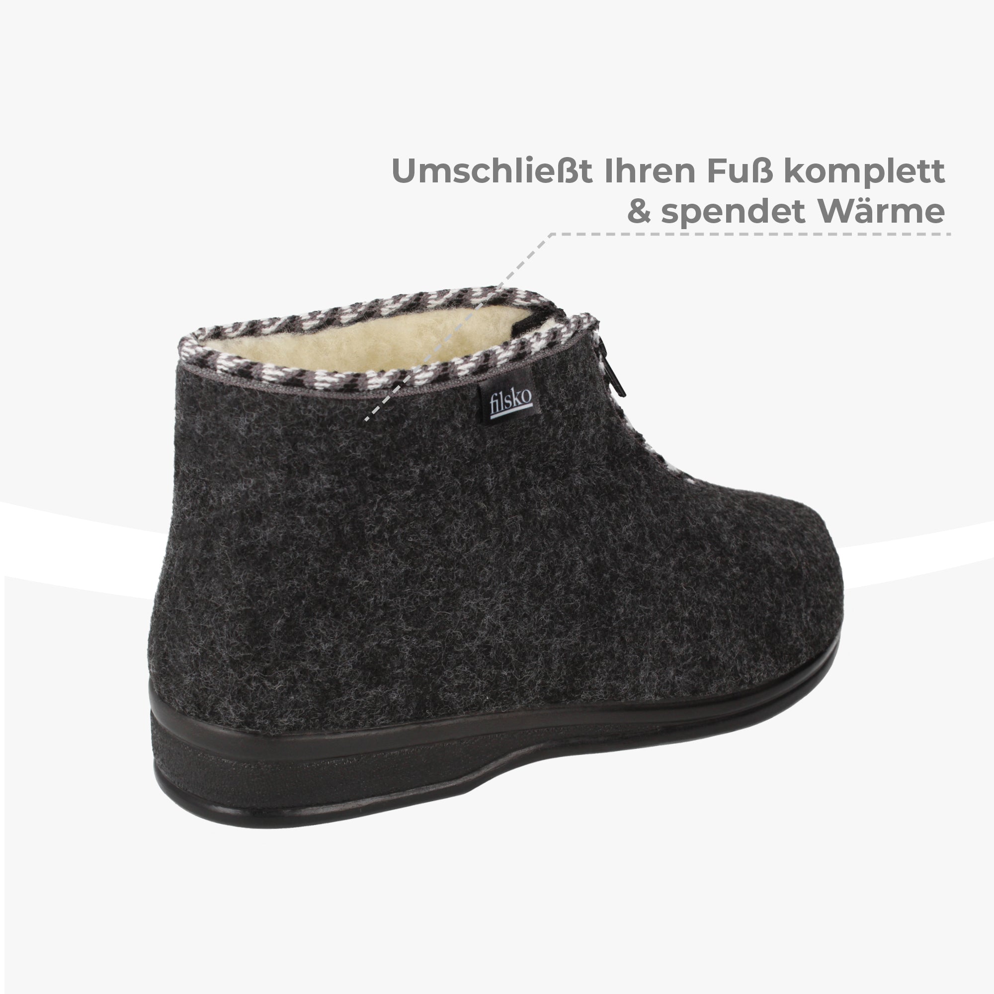 Edsele Damen filsko® Damen Winterhausschuhe