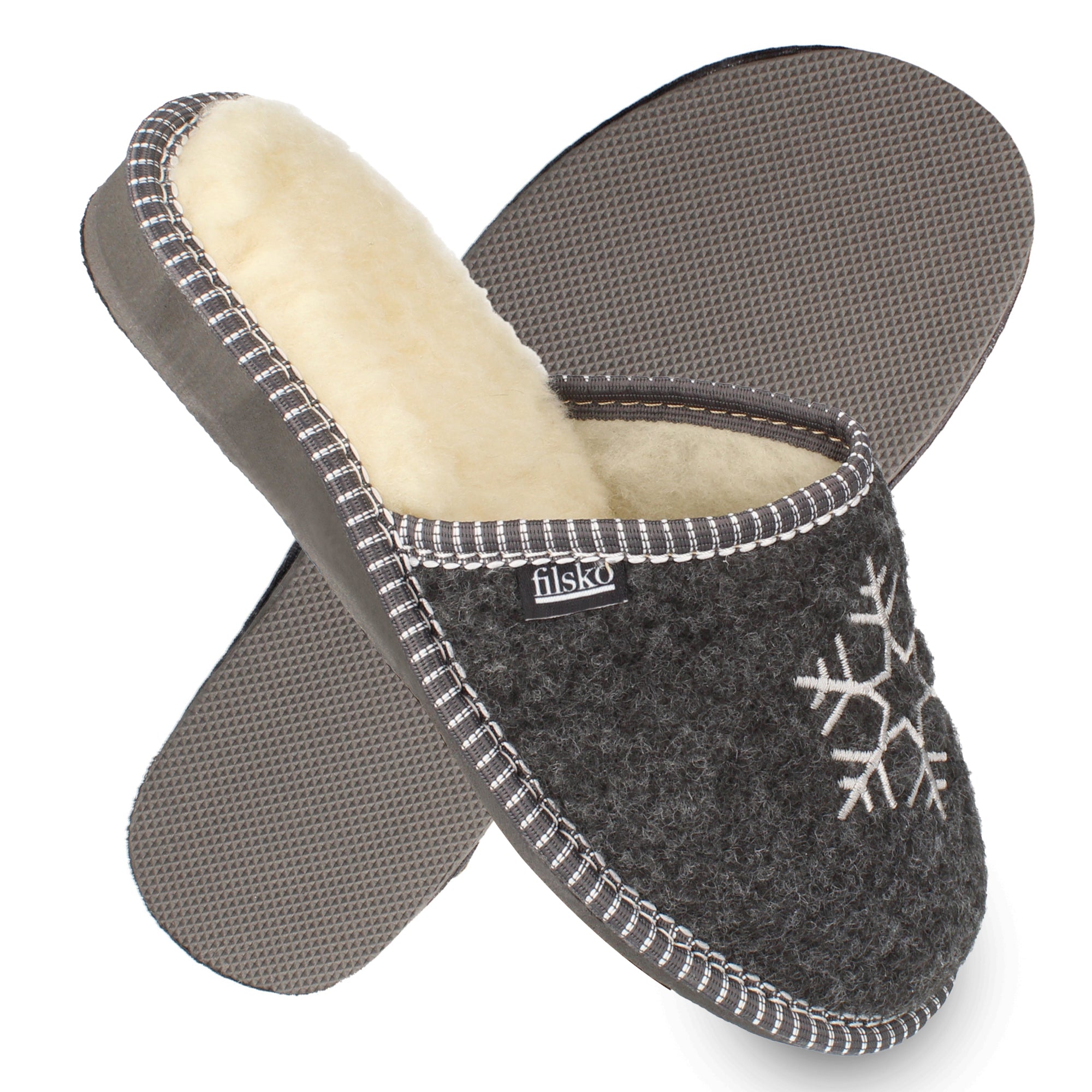 Vojens filsko® Hausschuhe Dunkel