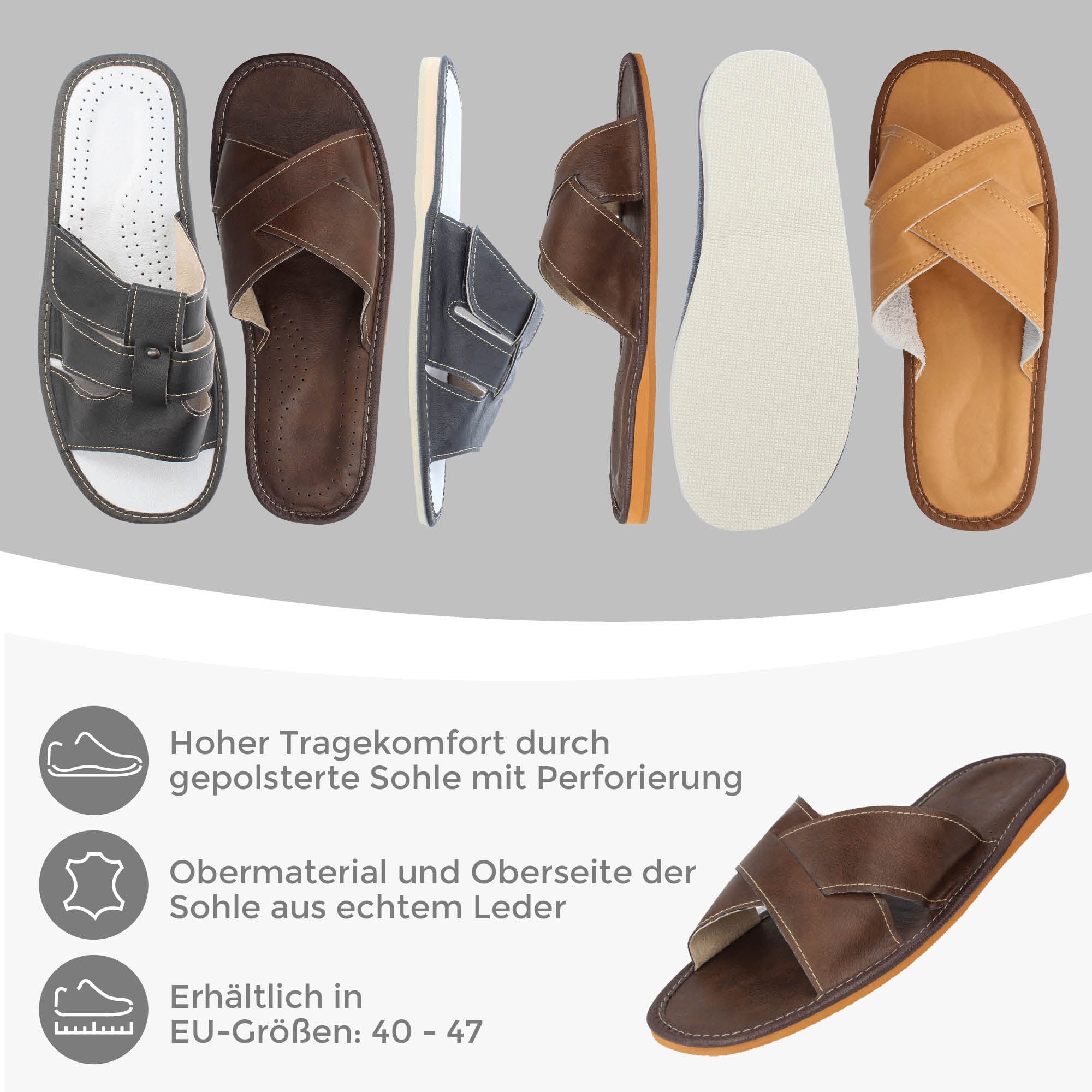Valencia filsko® Herren Sommerhausschuhe