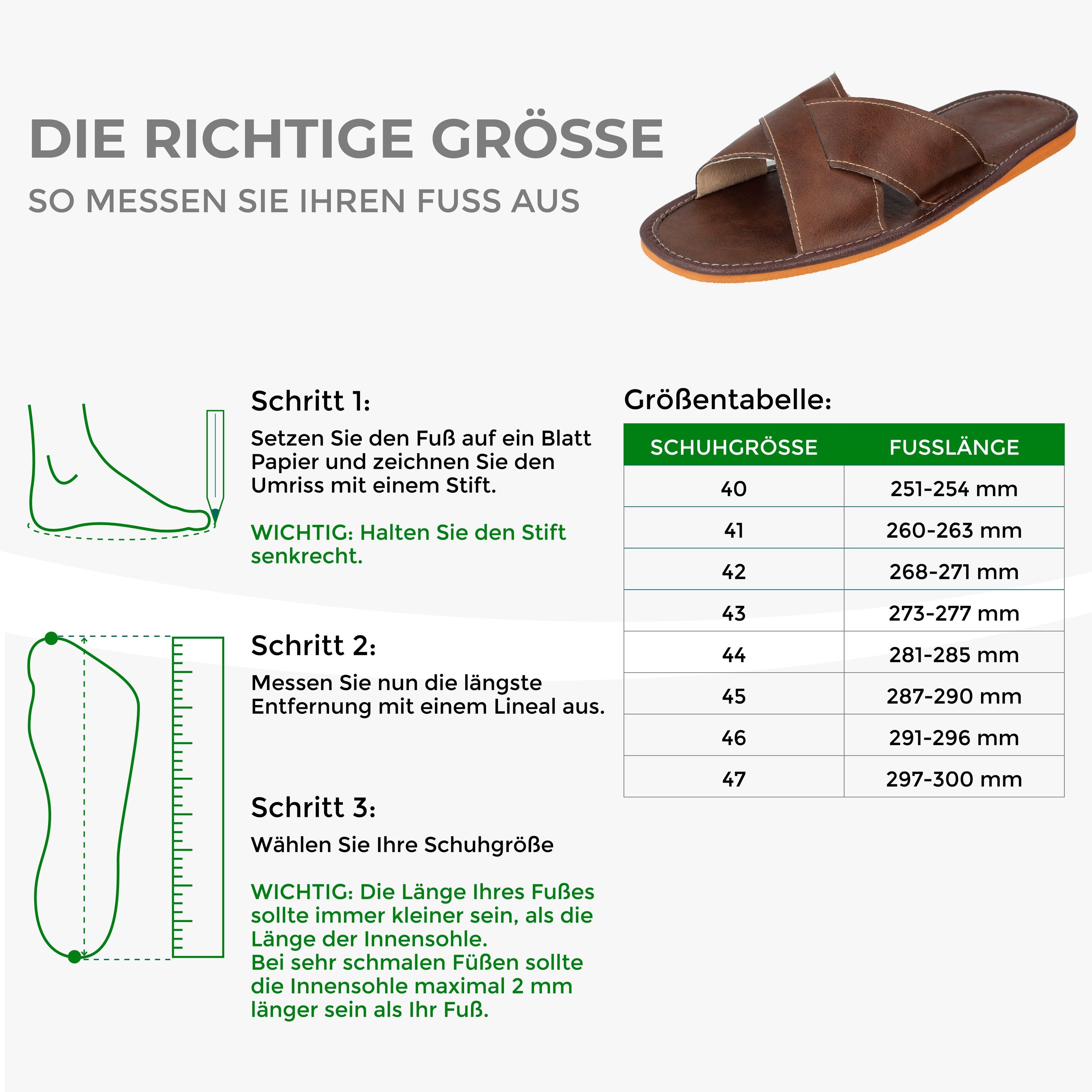 Valencia filsko® Herren Sommerhausschuhe
