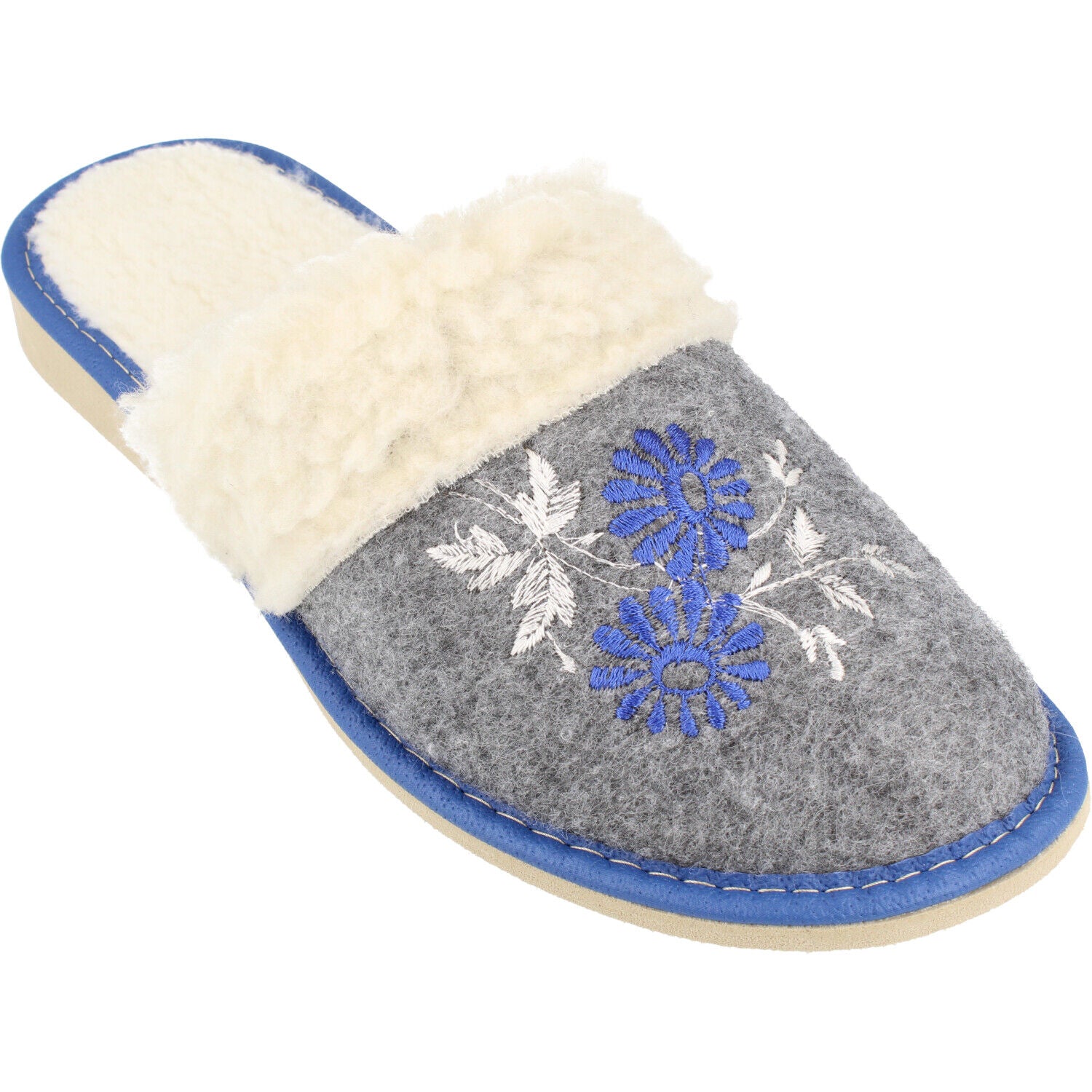 Nivala filsko® Damen Winterhausschuhe Hell blau