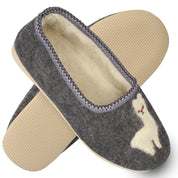 Dijon filsko® Damen Winterhausschuhe Lama