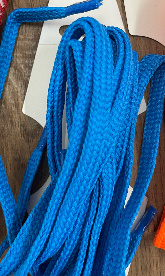 Schnürsenkel Unisex breit filsko® Zubehör Neon-blau, breit 120 cm