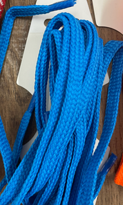 Schnürsenkel Unisex breit filsko® Zubehör Neon-blau, breit 120 cm