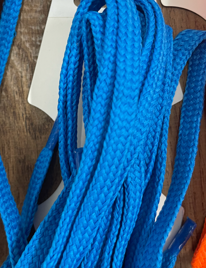 Schnürsenkel Unisex breit filsko® Zubehör Neon-blau, breit 120 cm