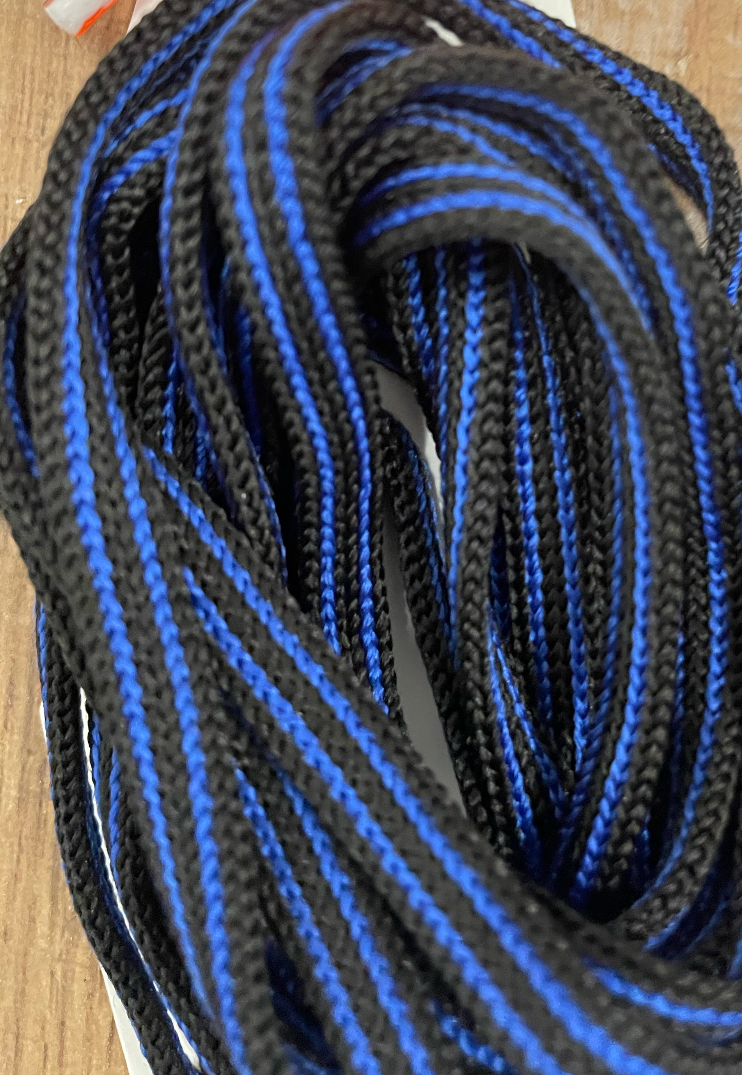 Schnürsenkel Unisex breit filsko® Zubehör Blau-gestreift, breit 120 cm