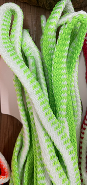 Schnürsenkel Unisex breit filsko® Zubehör Neon-grün-weiß, breit 120 cm