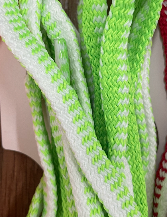 Schnürsenkel Unisex breit filsko® Zubehör Neon-grün-weiß, breit 120 cm