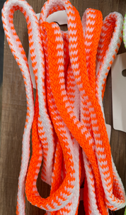 Schnürsenkel Unisex breit filsko® Zubehör Neon-orange-weiß, breit 120 cm