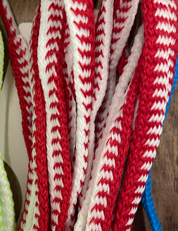 Schnürsenkel Unisex breit filsko® Zubehör Rot-weiß, breit 120 cm