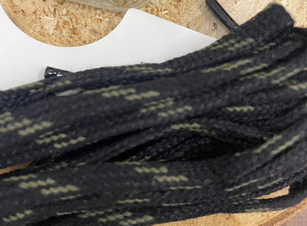 Schnürsenkel Unisex breit filsko® Zubehör Schwarz-olive, breit 120 cm