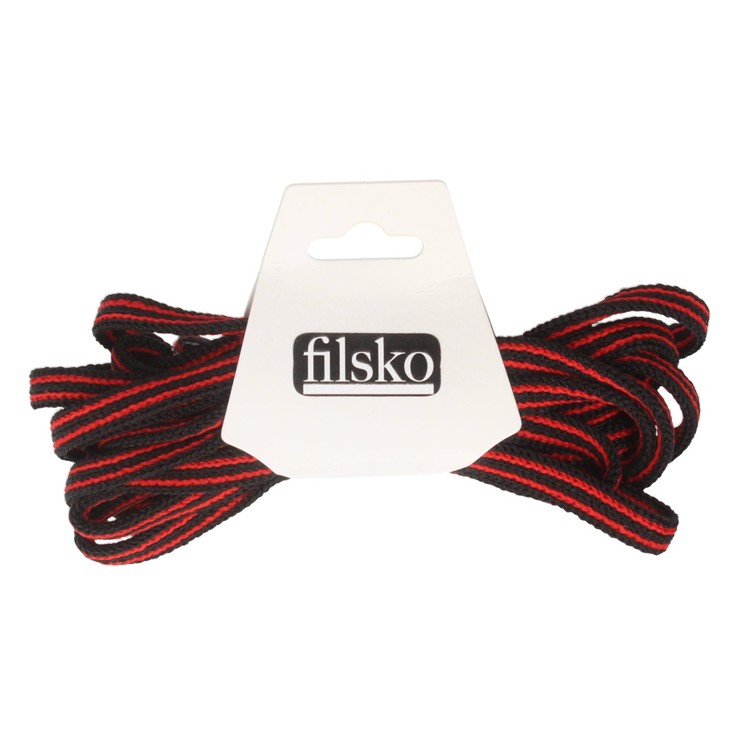Schnürsenkel Unisex breit filsko® Zubehör Rot-gestreift, breit 120 cm
