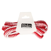 Schnürsenkel Unisex breit filsko® Zubehör Rot-weiß, breit 120 cm
