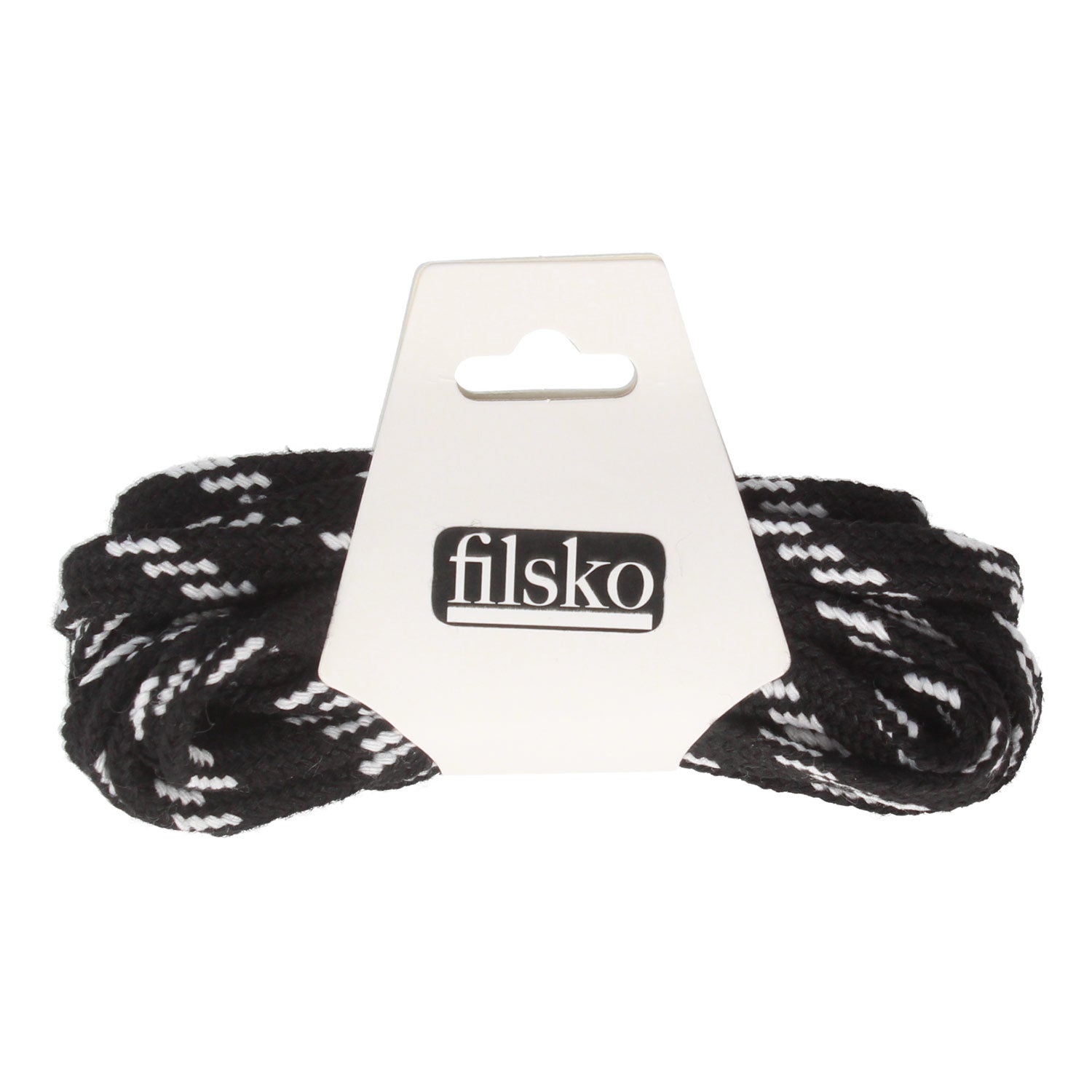 Schnürsenkel Unisex breit filsko® Zubehör Schwarz-weiß, breit