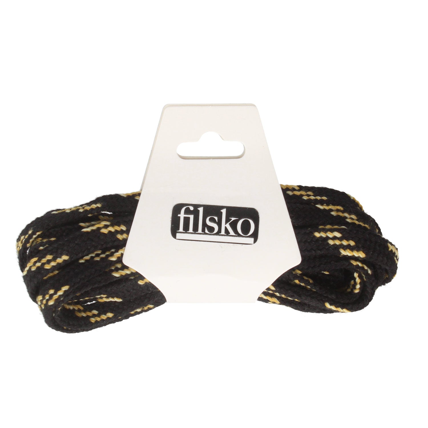 Schnürsenkel Unisex breit filsko® Zubehör Schwarz-gelb, breit 120 cm