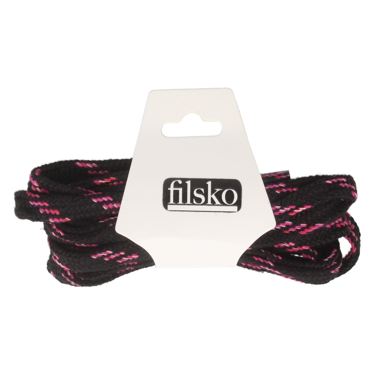Schnürsenkel Unisex breit filsko® Zubehör Schwarz-pink, breit