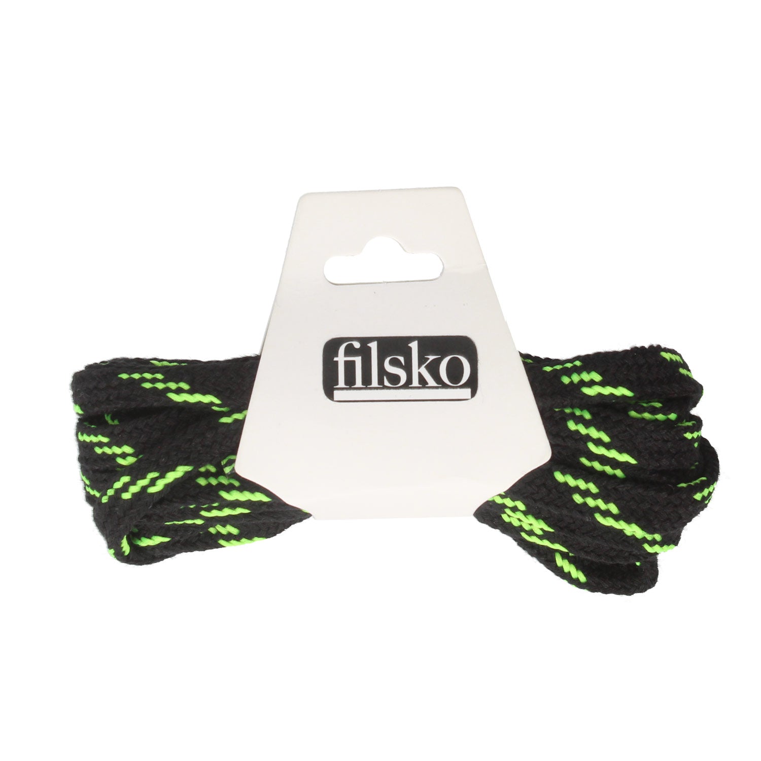 Schnürsenkel Unisex breit filsko® Zubehör Schwarz-grün, breit 150 cm