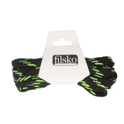 Schnürsenkel Unisex breit filsko® Zubehör Schwarz-grün, breit 150 cm