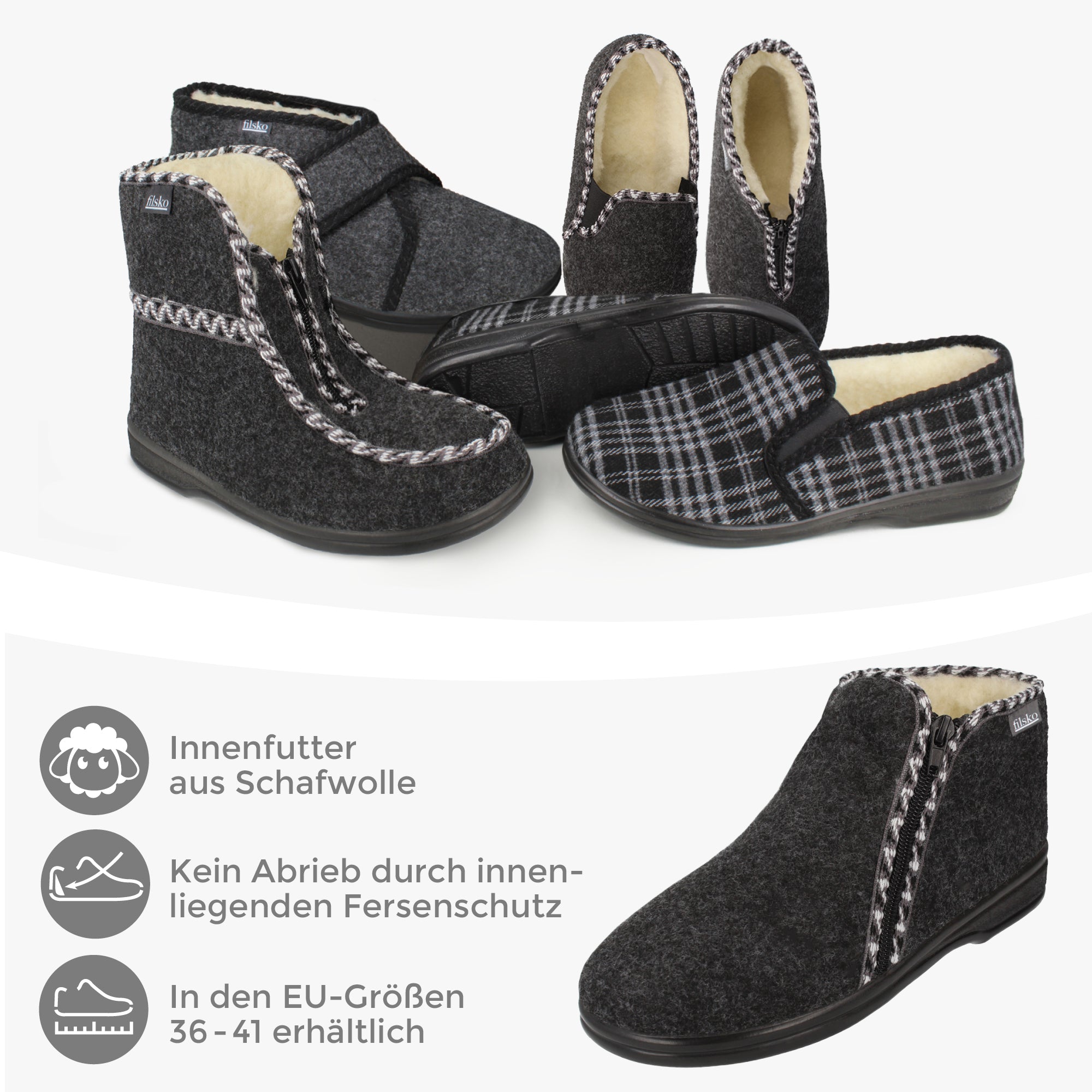 Kramfors filsko® Hausschuhe