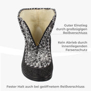 Medle filsko® Damen Winterhausschuhe