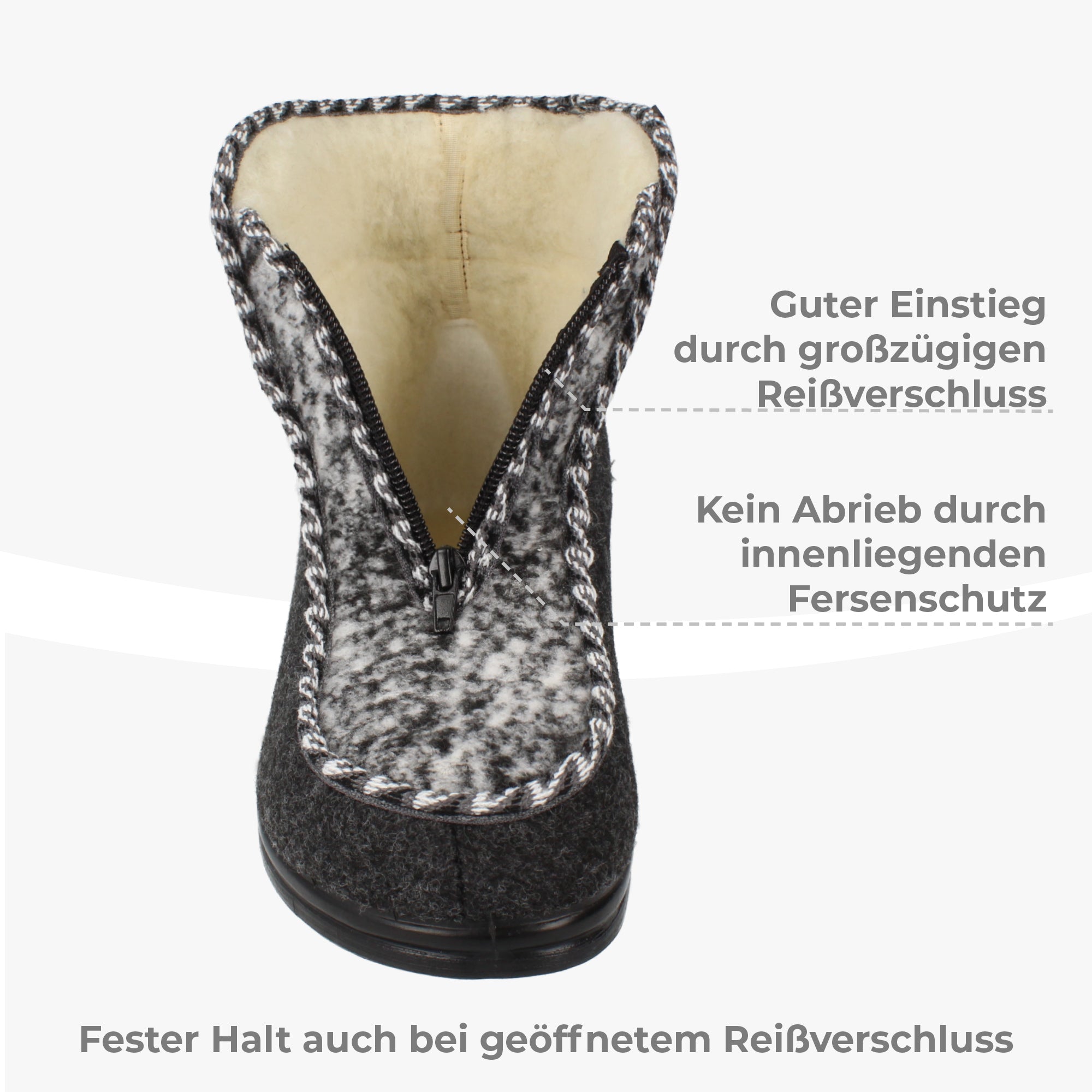 Medle filsko® Damen Winterhausschuhe