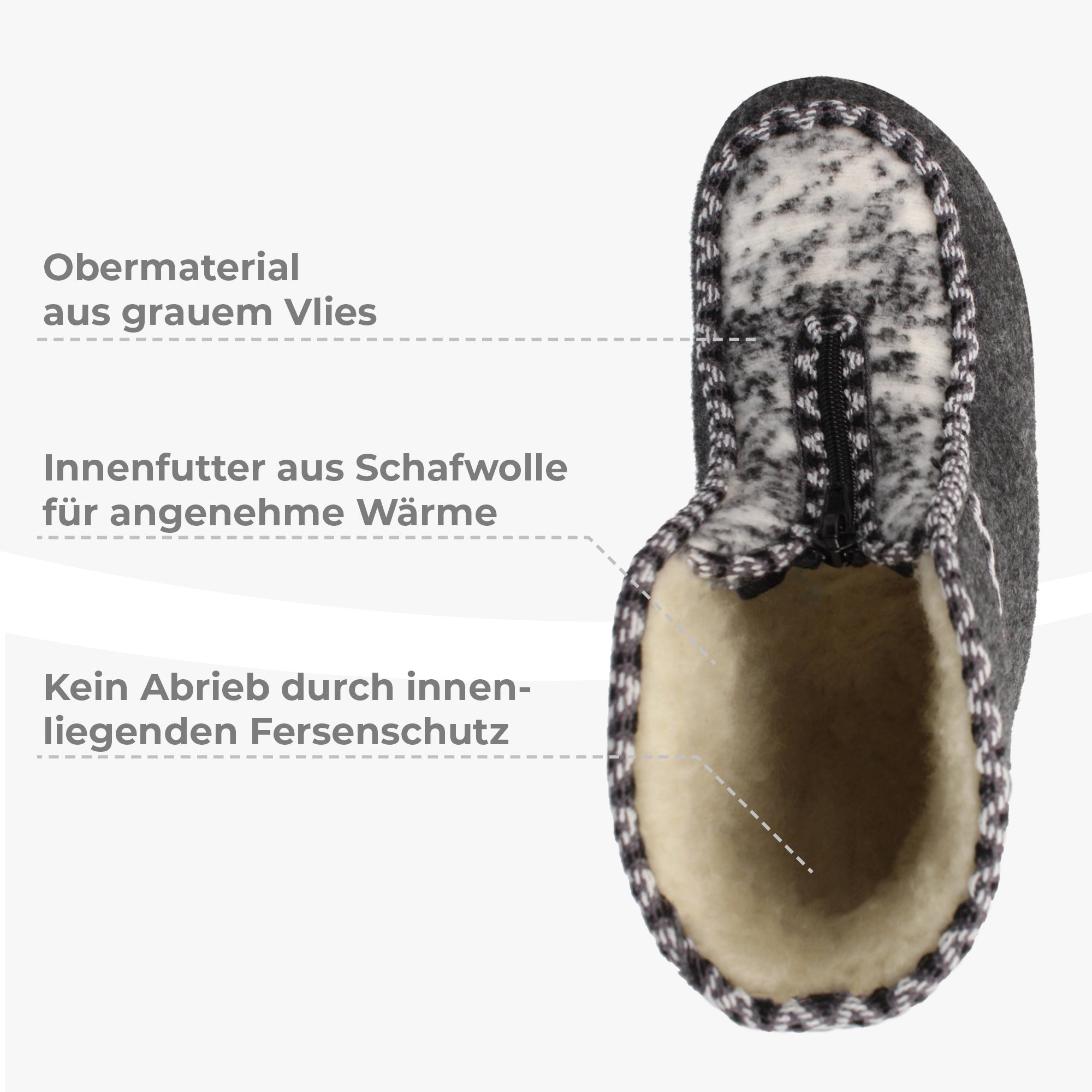 Medle filsko® Damen Winterhausschuhe