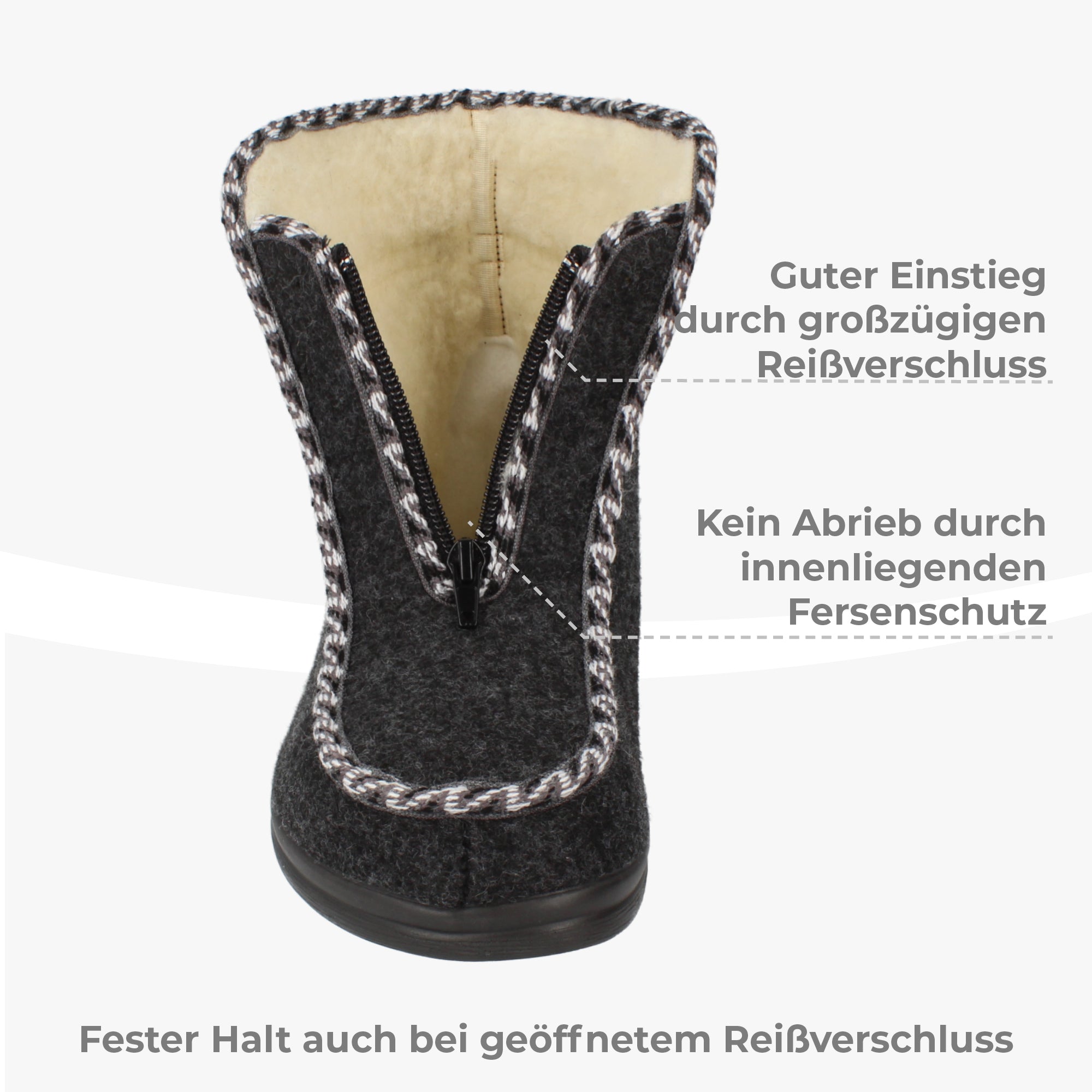 Medle filsko® Damen Winterhausschuhe