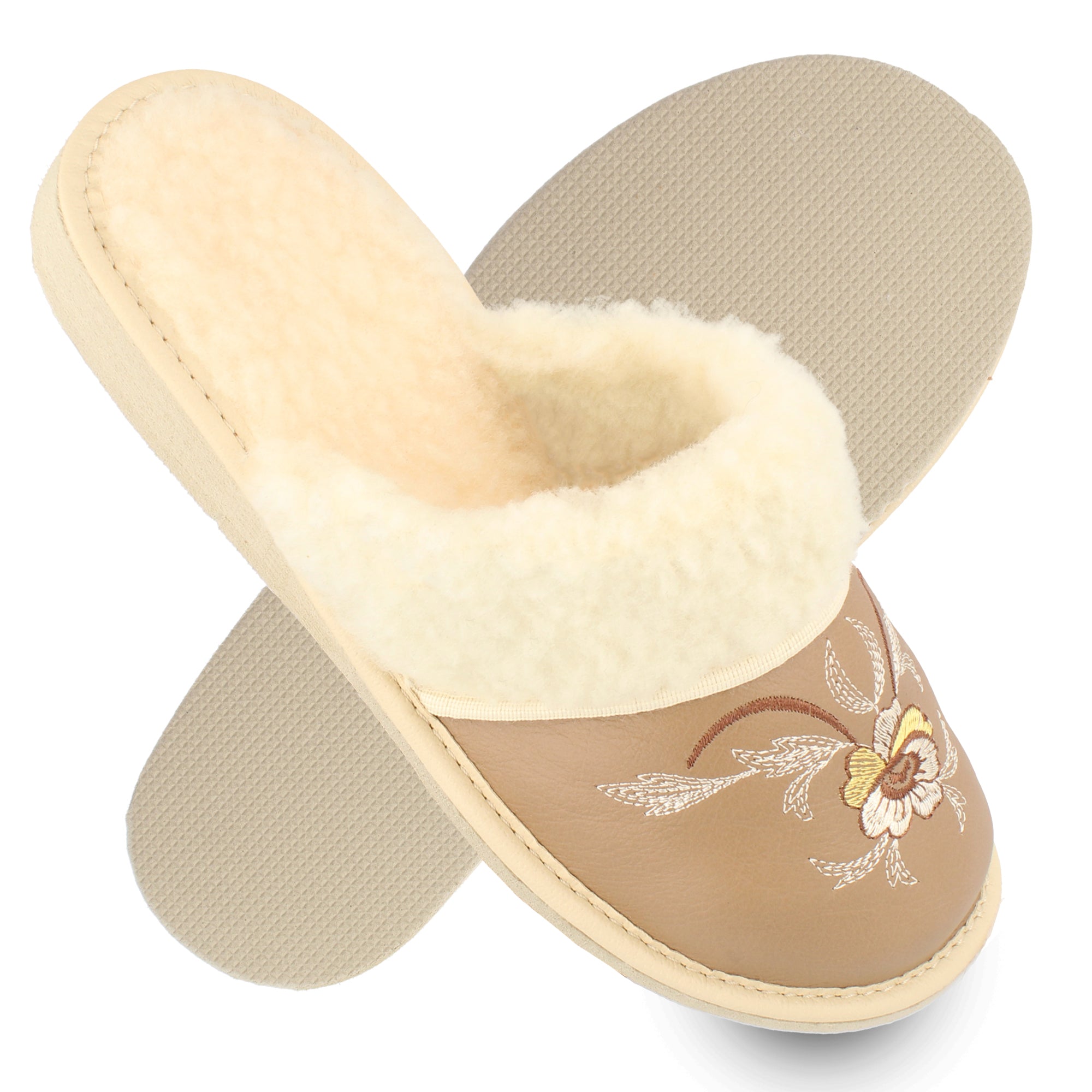 Vara filsko® Hausschuhe Beige