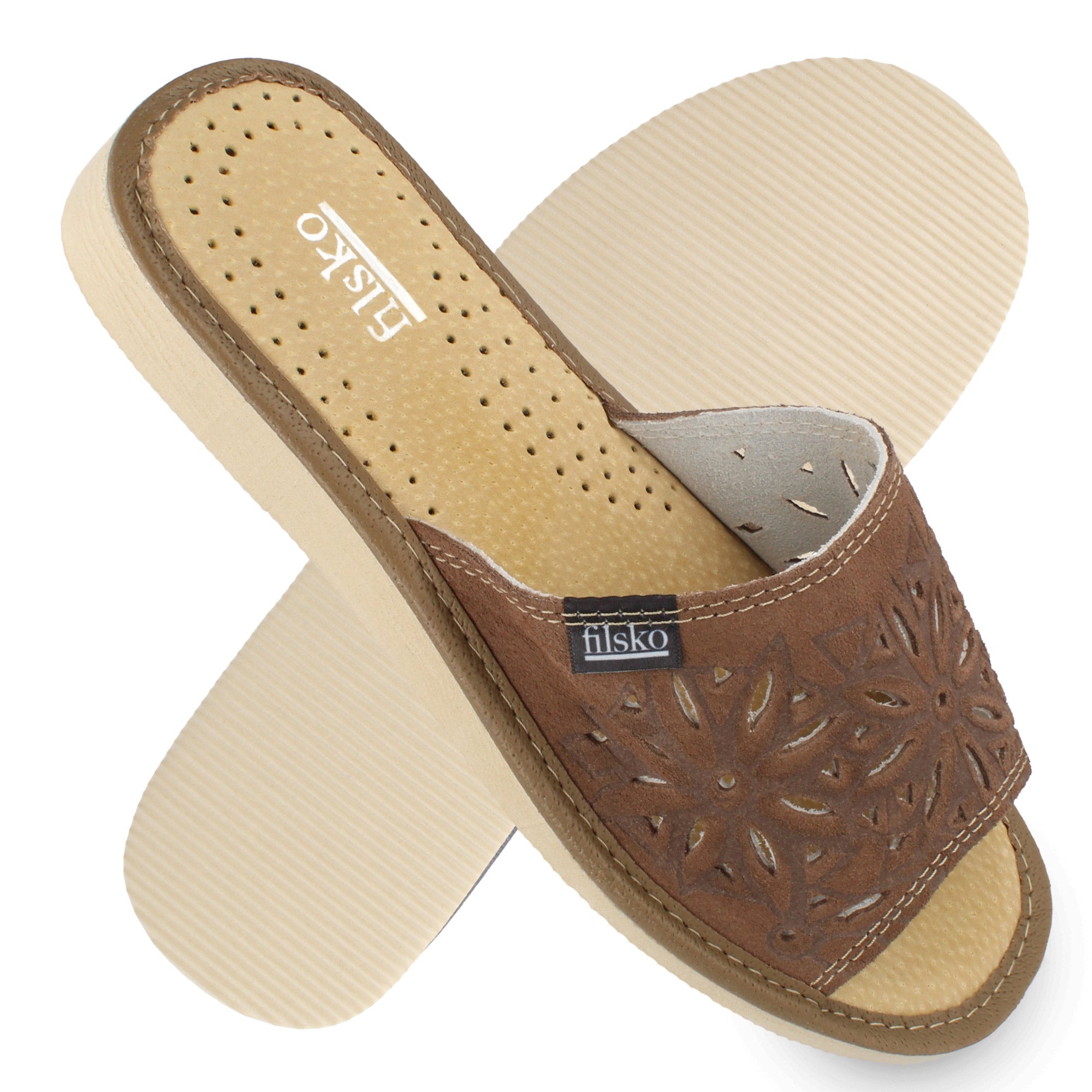 Zafra filsko® Hausschuhe Beige