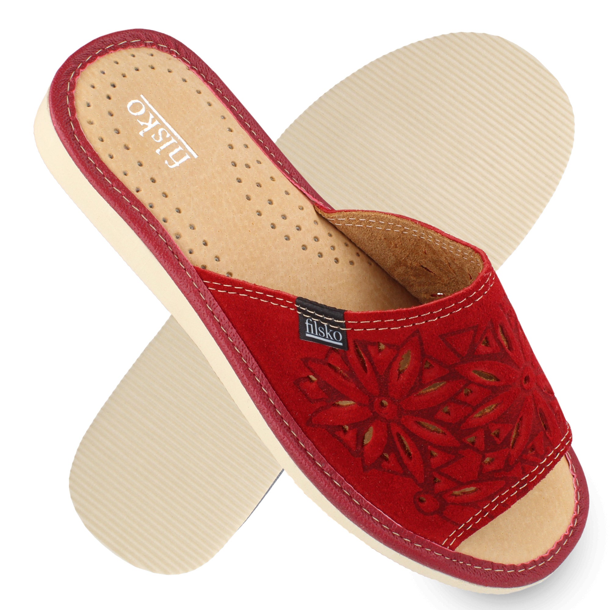 Zafra filsko® Hausschuhe Rot
